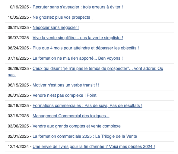 Newsletter abonnement