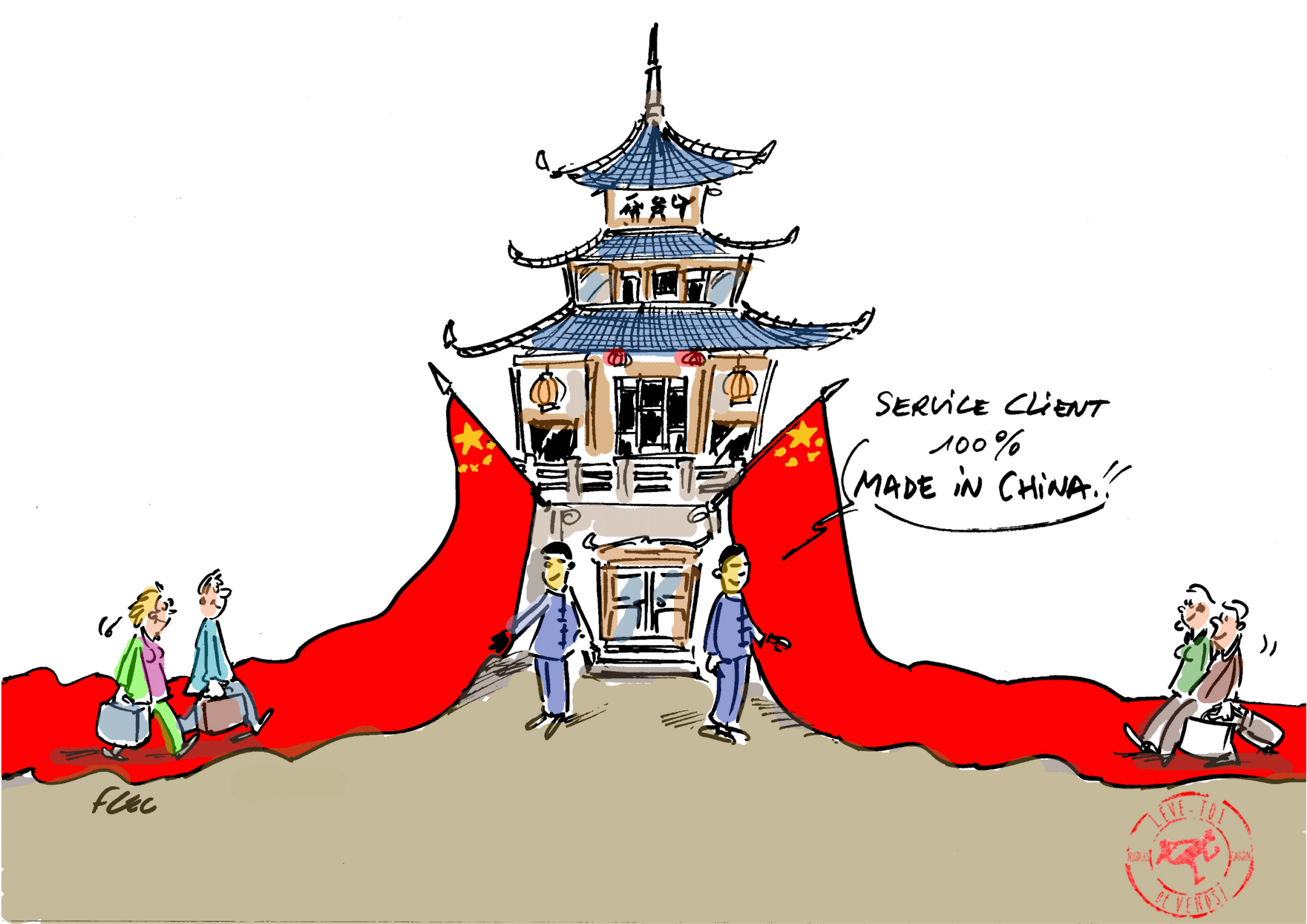 Relation client — illustration Nicolas Caron conférencier commercial