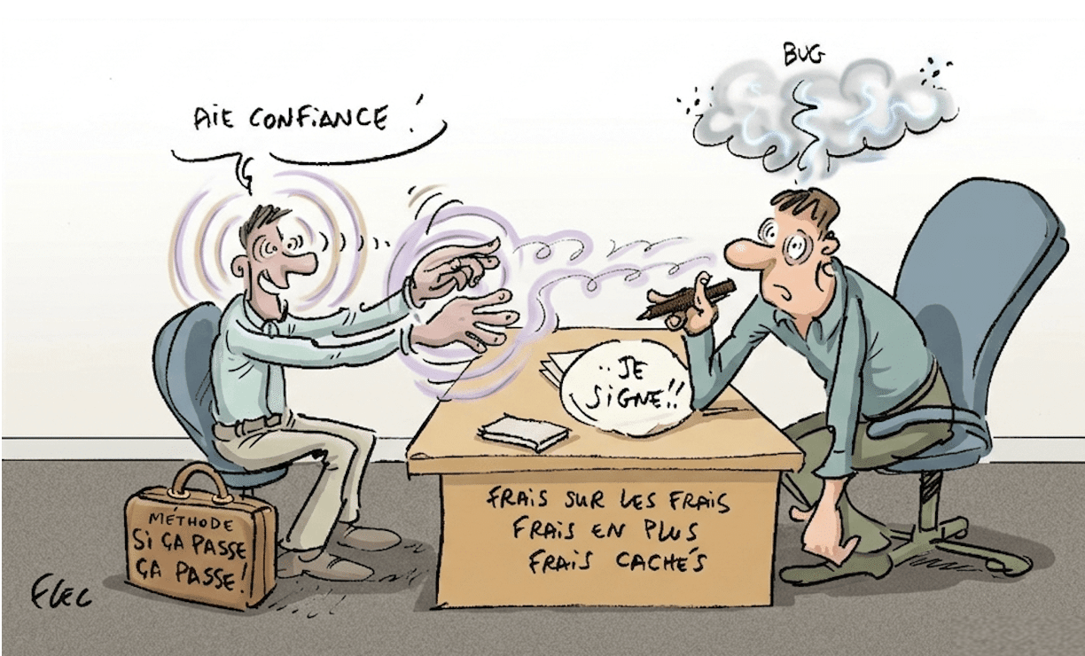 Frais de chancellerie : la technique commerciale qui ruine la confiance client