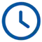 Performance commerciale icon horloge prospection