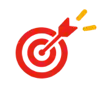 Lève-toi et Vends ! 10 Performance commerciale icon book target red