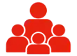 Performance commerciale icon conf red