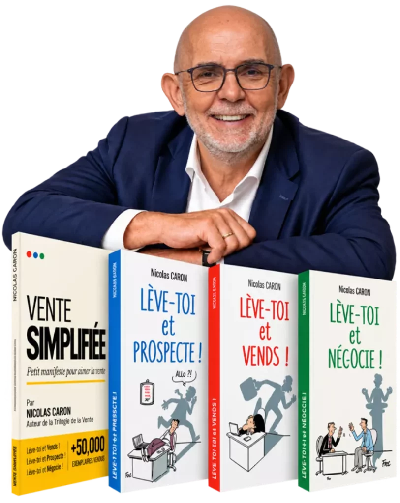 les livres vente et prospection de Nicolas Caron